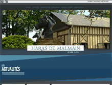 Tablet Screenshot of haras-de-malmain.com